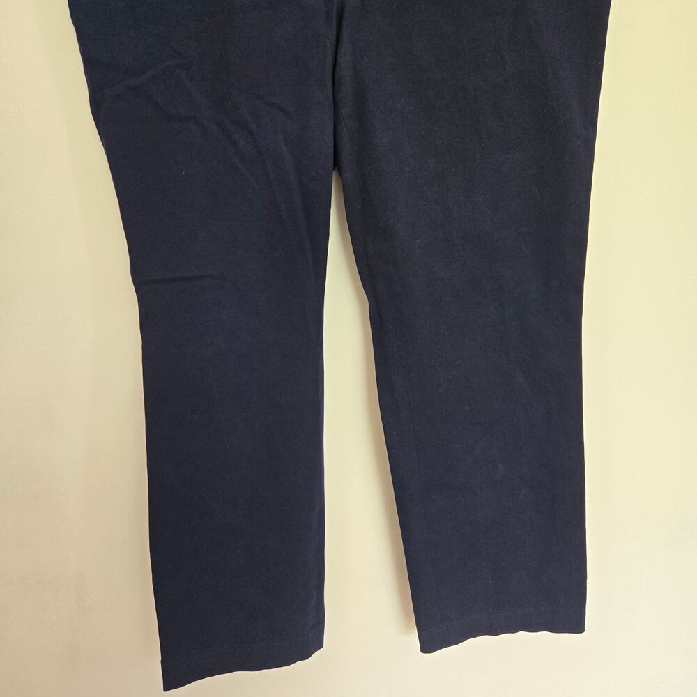 Lauren Ralph Lauren Navy Chino Pants Casual Workwear Cotton Women 14W - Picture 4 of 11